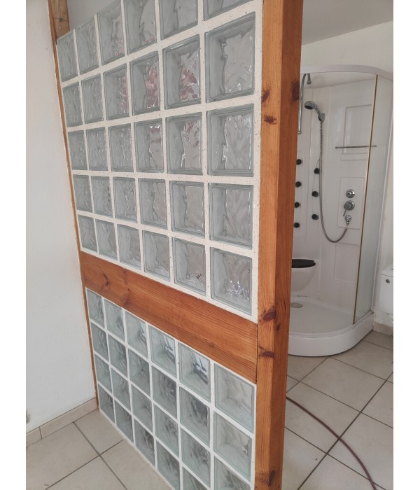 Panneau briques de verre 125x82cm