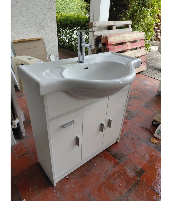 Meuble Sdb avec évier céramique