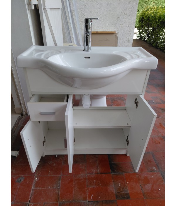 Meuble Sdb avec évier céramique