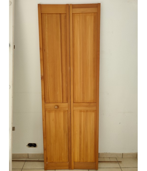 porte placard bois massif accordéon 