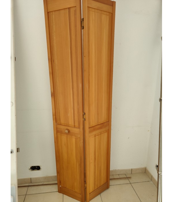 porte placard bois massif accordéon 