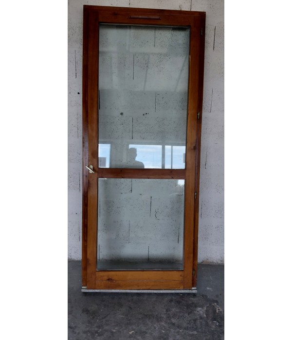95x228 Porte vitrée bois DV int/ext