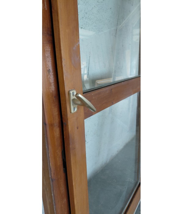 95x228 Porte vitrée bois DV int/ext