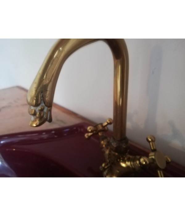 Plan céramique + vasque + robinet