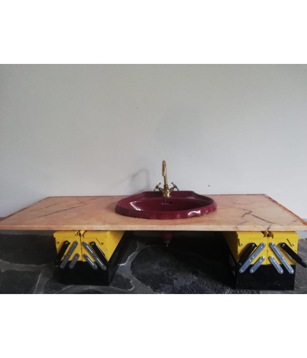 Plan céramique + vasque + robinet