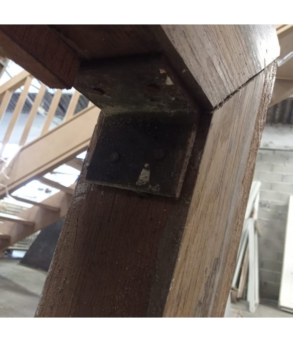 Habillage cheminée chêne